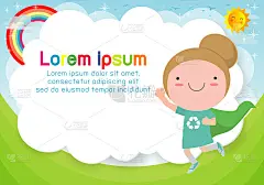 超级英雄小孩的背景。广告宣传册模板，你的文字。可爱的小超级英雄儿童。孩子和框架，孩子和框架。向量