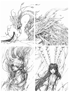 -星星很如意-采集到线稿