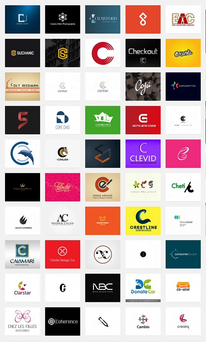 关于字母C的LOGO_平面设计_标志设计_设计秀高手-花瓣网