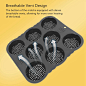 Hamburger Bun Mold Silicone 8 Cavity Easy Release Hamburger Bun Mold Pan Kitchen Tools - AliExpress 15