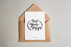 信封模型PSD贴图模板Postcard 、Greeting Card :  