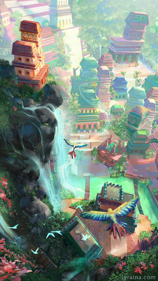 Town: Looking down!