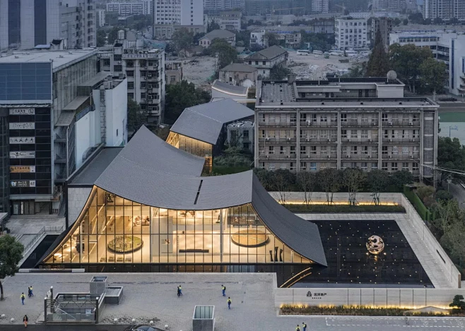 武汉远洋东方境世界观城市更新展厅建筑设计/上海天华 | 特来设计-花瓣网
