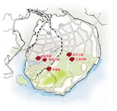 立春时节，推荐厦门赏花好去处：忠仑公园樱花、三角梅、紫色马樱丹和橙红色炮仗花，桃花也即将开放；云顶中路两旁的火焰木；虽然湖滨北路的大叶紫薇已经接近花期尾声，但是，各色草花正娇艳欲滴；南湖公园里的木槿




黄劲超 制图