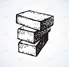 新的可爱单人房 airbrick diy 的光背景。手绘轮廓黑色墨水手绘设计概念对象会徽粗略在复古艺