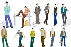 时尚男人 【酷图网】时尚男人,现代男人,矢量男人,卡通男人,手绘男人,男人插画,潮流男人,男士,男人集合,帅气男人,正装男人,商务男人,休闲男人