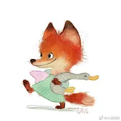 【小满的插画分享】天啦噜，这小表情简直要萌翻了works by Wiebke Rauers 儿童插画#插画##水彩##手绘##插画分享# ​​​​