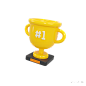 trophy yellow - @到位啦UI素材 系统通用3D图标模型素材