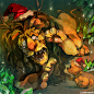 Coward lion