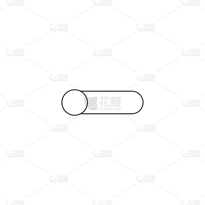 On off vector simple line web图标