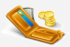 手绘钱包矢量图高清素材 手绘钱包 矢量钱包 金币钱包 金融素材 钱包夹子 矢量图 免抠png 设计图片 免费下载