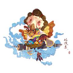 林二瞎采集到插画