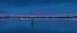 Anime 5640x2400 anime anime sky Gracile river lights clouds anime girls reflection sky standing silhouette