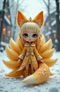 F.1- 九尾妖狐3D_潮玩3D-LoRA-金钱之兄-LiblibAI