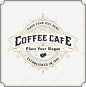 欧式花纹咖啡店矢量图 页面网页 平面电商 创意素材
