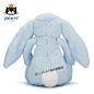 英国进口jellycat经典害羞系列害羞邦尼兔蓝色超柔软毛绒玩具公仔-tmall.hk天猫国际