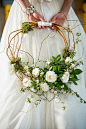 A gorgeous alternative in Bridal Bouquets, this hand made curly willow wreath is light and uncomplicated in design. Perfect for Bridesmaids in Wedding colors.