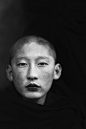Monk at a monastery in Bhutan by Feije Riemersma འབྲུག་ཡུལ་