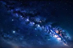 高清宇宙银河摄影图