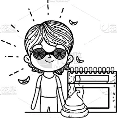 螺线,男孩,日历,小丑眼镜,事件,传统节日,小的,儿童,提示