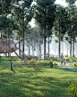 森林昆虫主题蚂蚁探险乐园su模型儿童区游乐园原木生态器材su模型