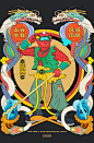 2020【千里眼顺风耳】门神插画习作-古田路9号-品牌创意/版权保护平台