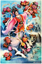 1992年出版，张万臣， 杨杰联袂画作，仙女散花