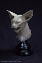 Lying Cat, Andrew Martin : Personal project. Based off of the Lying Cat from the Saga comics. Sculpted in Chavant NSP and sculpting wax.