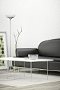 black sofa in a white room by Markus Gann on 500px