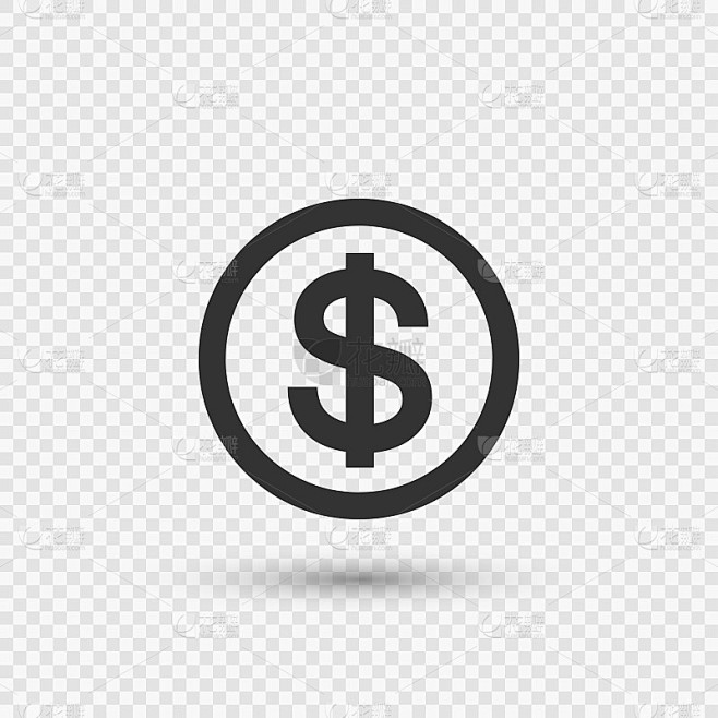 美元硬币icon.money.finance.vector illustrator