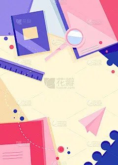 海报模板与不同的笔记本。