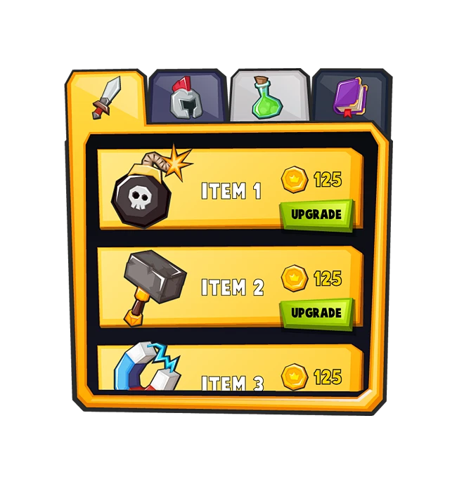 Cartoon GUI Pack : A cartoon style set of GUI elements, Icons, Buttons ...