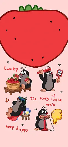 可爱治愈系壁纸丨鼹鼠的故事 - 小红书