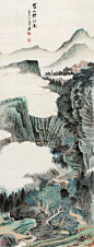 张大千山水画