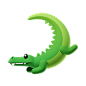 鳄鱼 3D多彩卡通动物形象图标 Crocodile_2k
