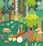 The Forest : A very fun board book with lots of interactive spots - holes to peek in, flaps to flip through and illustrated animals and plants to explore.Published by B4U Publishing in 2015.