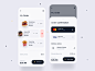 Food Delivery app -  order processing food confirm order payment app payment delivery app delivery mobile app mobile ios uxdesign uidesign interface simple uiux app clean ux ui design
