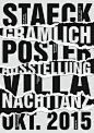 garadinervi:  Klaus Staeck and Götz Gramlich (gggrafik) poster exhibition at Villa Nachttanz,   09.10. - 10.11 2015