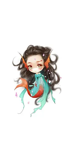 清新可爱 个性头像 中国风 插画 Q版人物 美图手机壁纸
