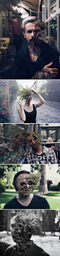 Because using photoshop for retouch skin is so mainstream. "Treebeard" by Cal Redback...