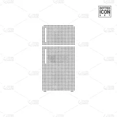 模板,矢量,冰柜,式样,斑点,冰箱,厨房,计算机图标,分离着色,白色背景