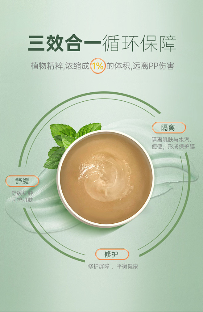 屁屁乐专业护臀霜婴儿新生儿护臀膏防红屁股...