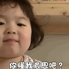 你懂我意思吧？ - 萌娃黄夏温haon动图表情包