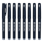 欧文赛斯创意笔夹广告促销中性签字笔定制logo 0.5mm黑色水笔批发