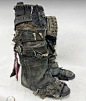 Shoes make for order Postapocaliptic Wasteland Warrior Boots Motocycles Boots Dystopy Festival Outfit Cyberpunk LARP zdjęcie 3