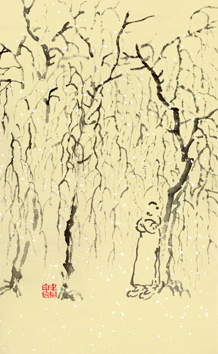 城中这么多人，年底事多闹心。寒林深处走走...