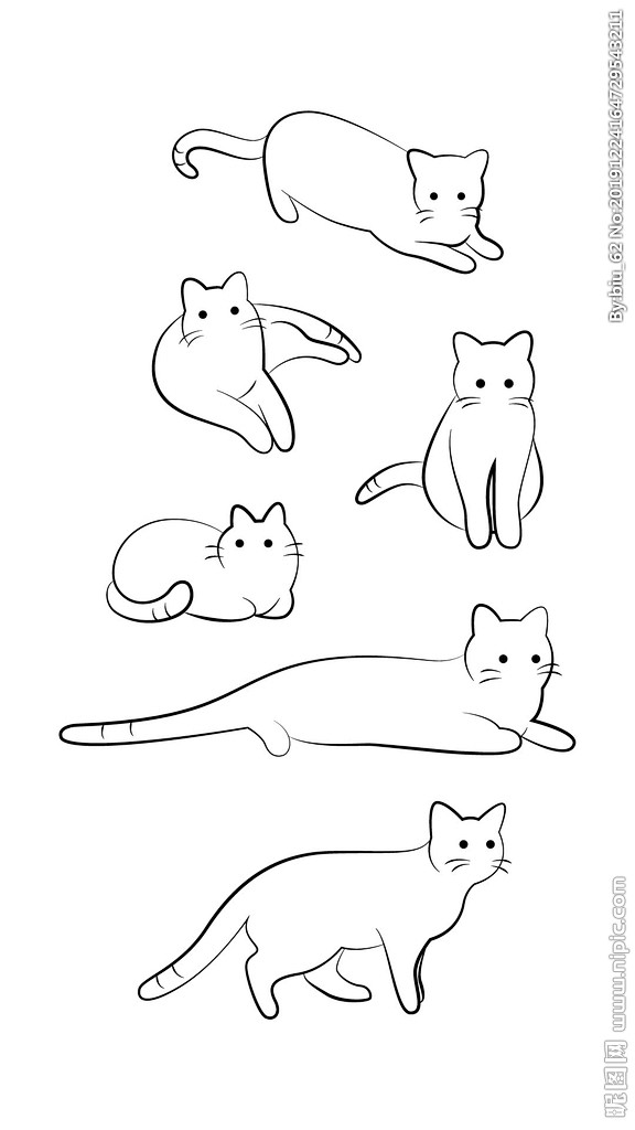 简笔画猫