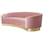 Art Deco 2 Sofa in Velvet - ModShop1.com