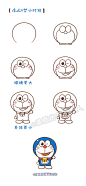 多啦A梦 简笔画 - 堆糖