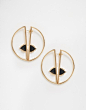 Image 1 of New Look Front & Back Hoop Earrings: 